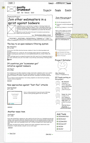 Mozilla Drumbeat - Projects Page Wireframe -- version 4.0.png